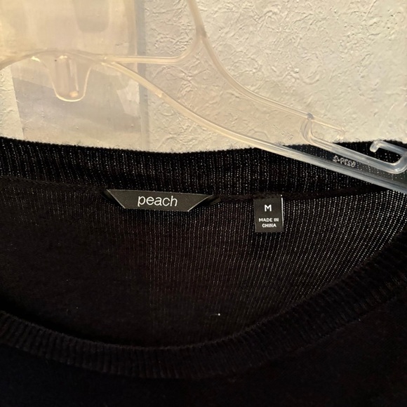 Peach Black Lightweight Sweater - Picture 2 of 3